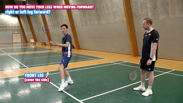 接發球左側腳步啟動