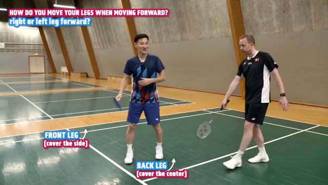 接發球中路腳步啟動