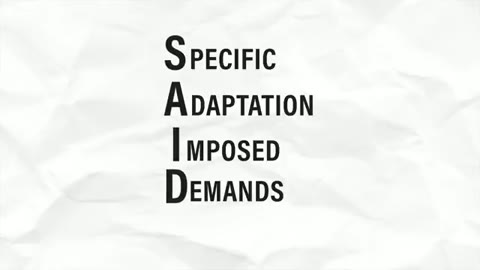 SAID原則 (訓練特殊性)