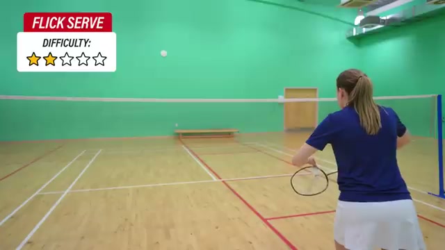 反手偷發高遠球 (Flick Serve)