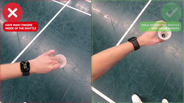高遠球發球：使用更多手指但仍保持放鬆