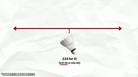 各類羽毛球價格比較